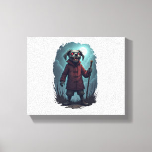 Creepy Cane Corso Leinwanddruck