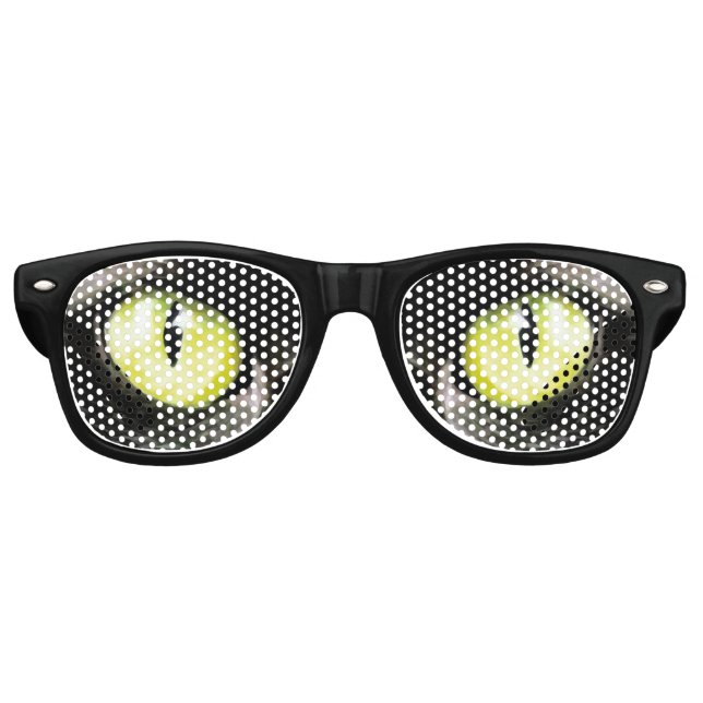 Creepy Cat Eye Halloween-Party Kostümbrille Partybrille (Vorderseite)
