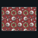 Creepy Christmas Reindeer Geschenkpapier Set<br><div class="desc">Scheußliche Weihnachtsrentierschädel,  Schädel-Schneeglobe und Creepmas-Kränze auf diesem lustigen Packpapier. 3 Blätter mit je einer anderen Hintergrundfarbe - je eins von ihnen grün,  schwarz und rot.</div>