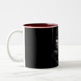 Creepy Circus Clown Zweifarbige Tasse