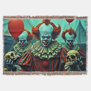Creepy Clown Horror Scene Design Decke