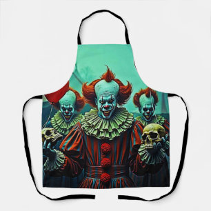 Creepy Clown Horror Scene Design Schürze