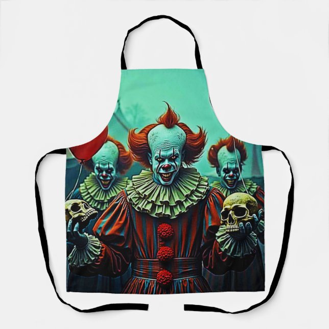Creepy Clown Horror Scene Design Schürze (Vorderseite)