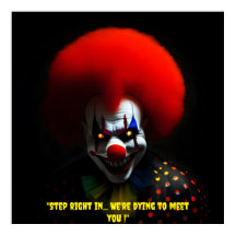 Creepy Clown Phobia Beängstigend Gag Custom