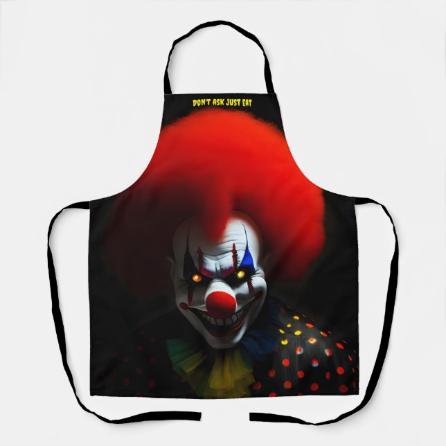 Creepy Clown Phobia Beängstigend Gag Custom Schürze (Vorderseite)