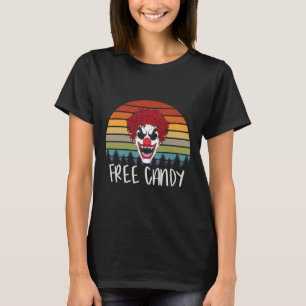 Creepy Clown Vintag Retro Beängstigend Evil Horror T-Shirt