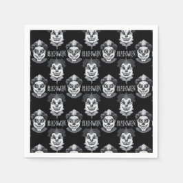 Creepy Clowns Spooky Halloween-Party Serviette