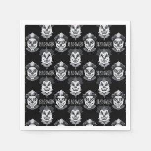 Creepy Clowns Spooky Halloween-Party Serviette