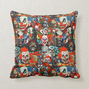 Creepy ClownsThrowkissen Kissen