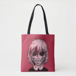 Creepy Cool Red and Black Girl Zombie Tasche