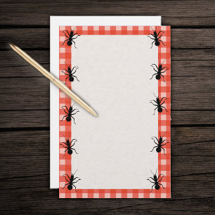 Creepy Crawly Ants Kariert Briefpapier