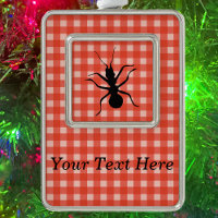 Creepy Crawly Marching Black Ant Kariert Tableclou
