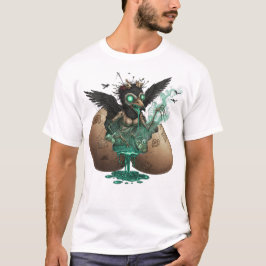 Creepy Crow Hatchling Art T-Shirt