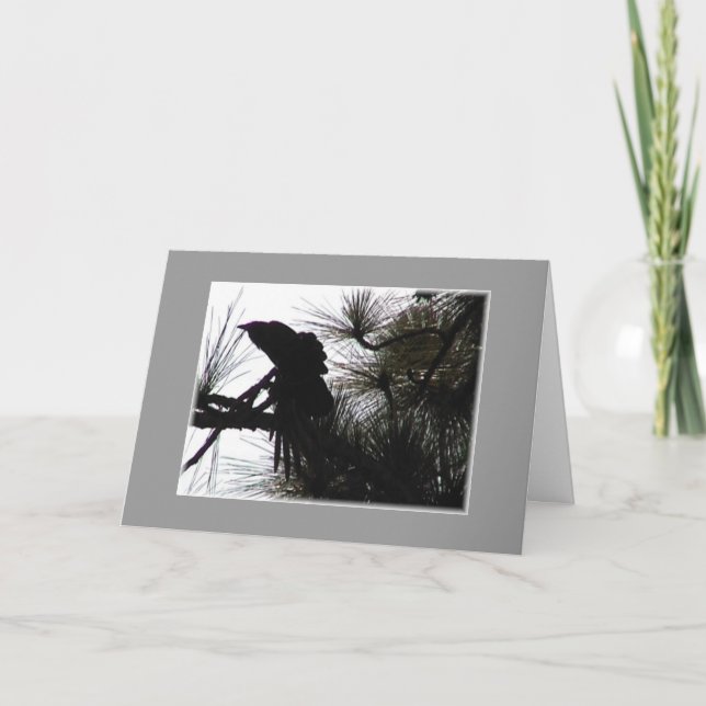 Creepy Crow Karte (Vorderseite)