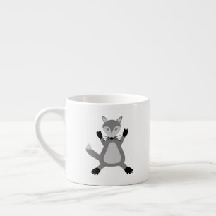 Creepy Cute Halloween Wolf Espressotasse