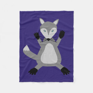 Creepy Cute Halloween Wolf Fleecedecke