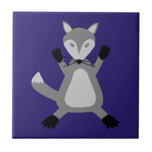 Creepy Cute Halloween Wolf Fliese