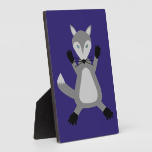 Creepy Cute Halloween Wolf Fotoplatte