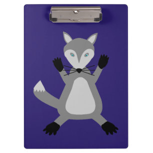 Creepy Cute Halloween Wolf Klemmbrett