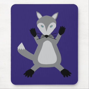 Creepy Cute Halloween Wolf Mousepad