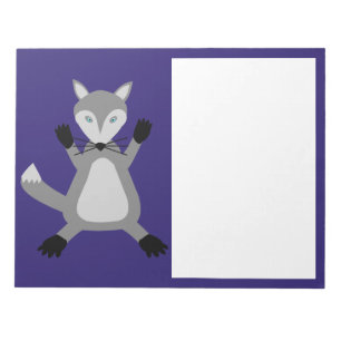 Creepy Cute Halloween Wolf Notizblock