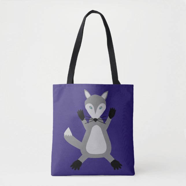 Creepy Cute Halloween Wolf Tasche (Vorderseite)