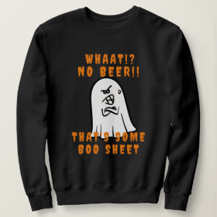 Creepy Das ist ein weißes Mesh Halloween-Geist Sweatshirt