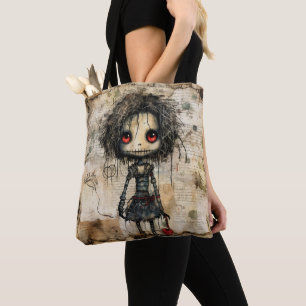 Creepy Doll mit Herz Tasche