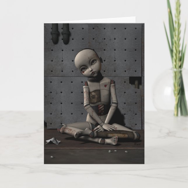 Creepy Doll Zelda - Grußkarte Karte (Vorderseite)