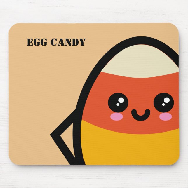 Creepy Egg Candy Corn - Halloween Mousepad (Vorne)