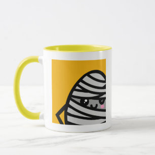 Creepy Egg Mummy - Halloween Name hinzufügen Tasse