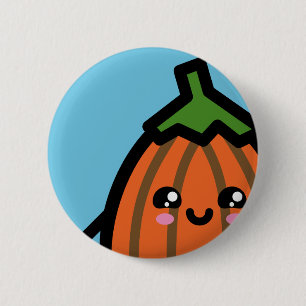 Creepy Egg Pumpkin - Halloween Button