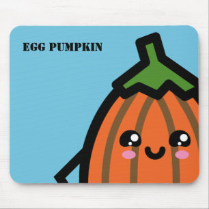 Creepy Egg Pumpkin Halloween   Name hinzufügen Mousepad
