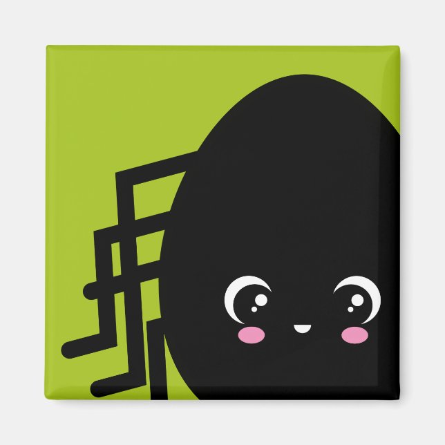 Creepy Egg Spider - Halloween Magnet (Vorne)