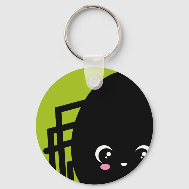 Creepy Egg Spider - Halloween Schlüsselanhänger (Vorderseite)