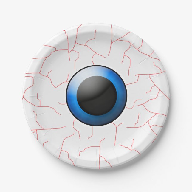 Creepy Eyeball Halloween-Party Teller (Vorderseite)