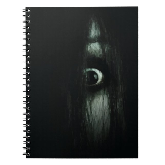 Creepy Eyes V01 Notizblock (Vorderseite)