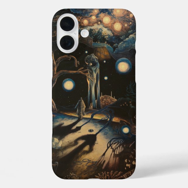 Creepy - Flüstern in der Leere iPhone 16 Plus Hülle (Rückseite)