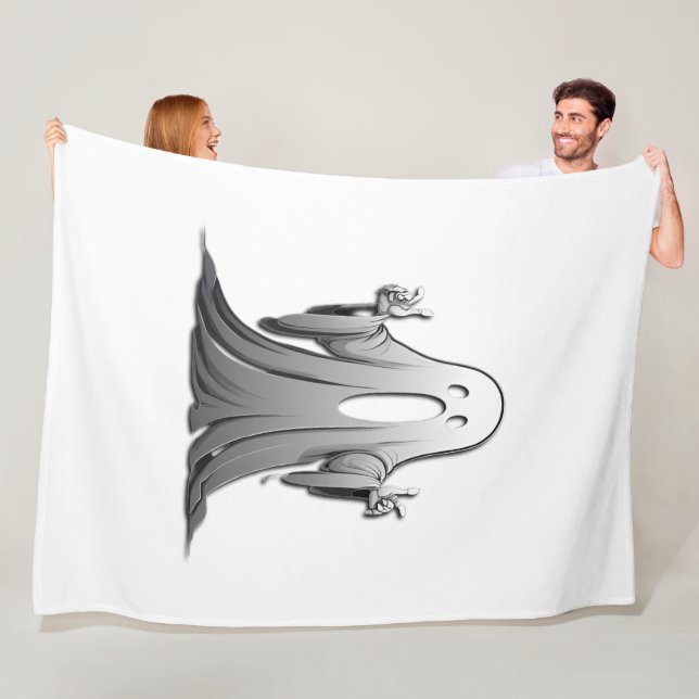 Creepy Ghost of Salem Fleecedecke (Beispiel)