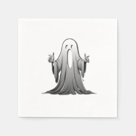 Creepy Ghost of Salem Serviette