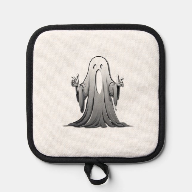 Creepy Ghost of Salem Topflappen (Vorderseite)