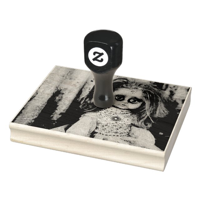 Creepy Gothic Porcelain Puppe Viktorianisch Goth Gummistempel (Stempel)