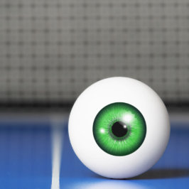 Creepy Green Eyeball Iris Tennis Ball Tischtennisball