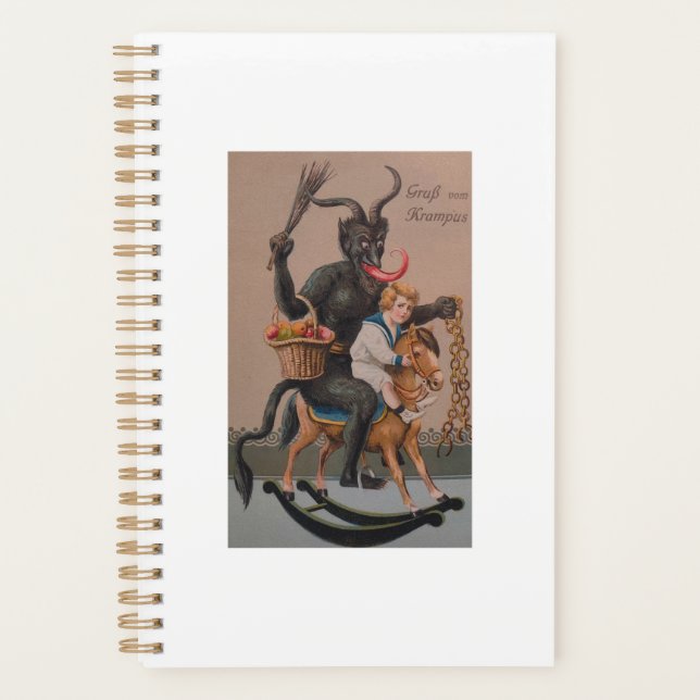Creepy Gruss Vom Krampus Demon Christmas Devil Kra Planer (Vorderseite)