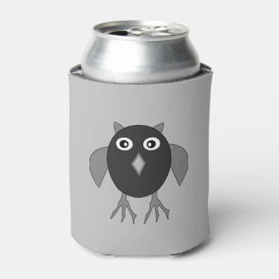 Creepy Halloween Owl Can Cooler Dosenkühler