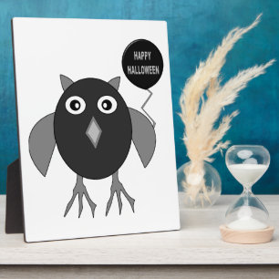 Creepy Halloween-Party Owl Plaque Fotoplatte
