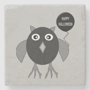 Creepy Halloween-Party Owl Stone Untersetzer