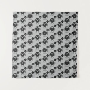 Creepy Halloween-Party Owl Tapestes Wandteppich