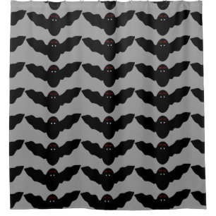 Creepy Halloween Vampire Bat Duschvorhang