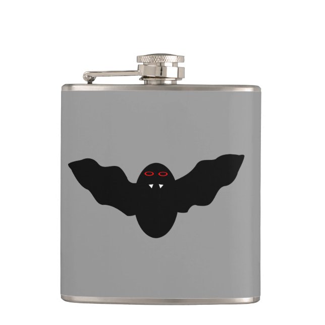 Creepy Halloween Vampire Bat Flask Flachmann (Vorderseite)
